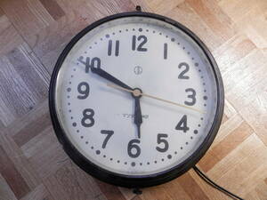 丸大時計　電気時計　60サイクル　 マツダ　東芝　　1930年代　電機式　柱時計　作動品　