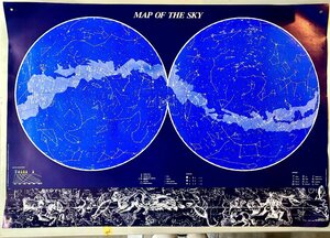 MAP OF THE SKY　星座 夜空　一覧　年代物　ポスター　