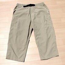 美品）papas パパス 【LL W82~89cm】クロップドパンツ クォーターパンツ ナイロン100％ ストレッチ 春夏 ハーフパンツ 撥水素材_画像1