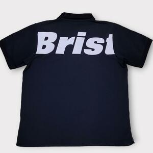 F.C.Real Bristol ブリストル ポロシャツ エンブレム F.C.R.B ゴルフ バックロゴ ワンポイント SOPHNET ブラック 黒 ソフ 18ss 半袖 メンズ