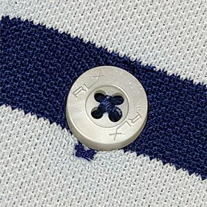 【新品タグ付き/XXL】RLX RALPH LAUREN ポロシャツ ゴルフウェア ストレッチ 吸汗速乾 ボーダー ロゴボタン ホワイト 白 ブルー 青 メンズの画像5