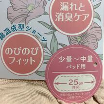 GUNZE【給水対応ショーツ】定価1540円×2枚SET(計3080円品)【ベージュ L】 SALE！女性のお悩み マタニティ〜更年期〜高齢の方へ 尿漏れ対策_画像7