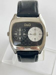 【ジャンク】No、05 中古ドルチェ&ガッバーナD&G TIME　メンズ腕時計　電池切れ　動作未確認　現状渡し