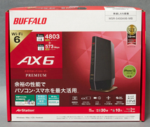 BUFFALO WSR-5400AX6-MB（WiFi6対応無線ルーター）_画像1