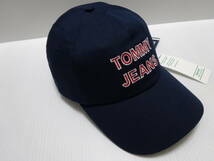 新品★トミージーンズ【 TOMMY JEANS】男女兼用★野球帽★キャップ★紺★オーガニックコットン★AW0AW10191★特価品★送料込★T-10_画像2