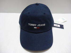  new goods * Tommy jeans [ TOMMY JEANS] man and woman use * baseball cap * cap * navy * organic cotton *AW0AW10188* special price goods * including carriage *T-65