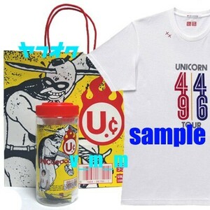 UNICORN Tシャツ ホワイト S/ユニコーン ユニクロ UT 奥田民生 白 原宿 限定ボトル