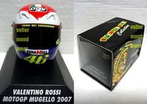 PMA 1/8 Mugello 2007 AGV ヘルメット/MINICHAMPS ミニチャンプス ポールズモデルアート MotoGP ムジェロ バレンティーノ ロッシ モトGP