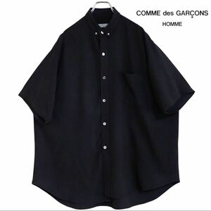 コムデギャルソンオム ボタンダウン半袖シャツ XL程度 アーカイブ COMME des GARCONS HOMME 