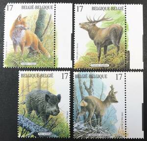ベルギー 1998年発行 動物 切手 未使用 NH やぶれあります