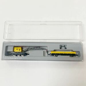 meruk Lynn Z gauge 8657 Yellow Crane Car with Flat Car Set mini-clubmeruk Lynn Mini Club marklin Marklin railroad model 