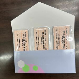 [ daikokuya shop ] small rice field sudden electro- iron stockholder hospitality passenger ticket 23 sheets have efficacy time limit 2024 year 11 month 30 until the day 