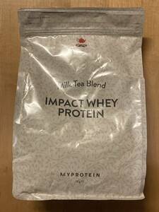  новый товар нераспечатанный!!! мой протеин удар cывороточный протеин чай с молоком тест 1kg MYPROTEIN IMPACT WHEY PROTEIN MILK TEA FLAVOUR