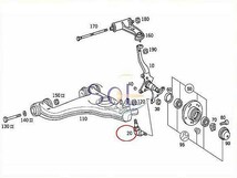ベンツ W202 W208 フロント ロアアーム ボールジョイント 左右セット C200 C230 C240 C280 CLK200 CLK320 2113300335 2103330427_画像2