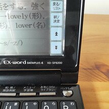 カシオ 電子辞書 EX-word ブラック　XD-SF6200 動作OK　タッチペン　音声　ブラック　送料５２０円_画像4