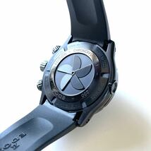 EDOX クロノオフショア1 腕時計 10周年記念 200本限定モデル クロノグラフ クオーツ ラバー ブラックダイヤ セラミックベゼル 黒文字盤 _画像10