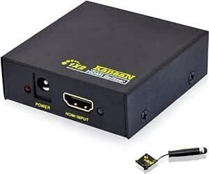 KanaaN HDMI splitter 1 input 2 output 1080p hdmi switch 1 input Full UHD/HD 1.4b 2-fac