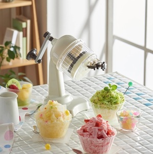  standard. snow cone kakigori summer feeling [Toffy/tofi-] compact soft ice chipping machine NEW color [ ash white ]