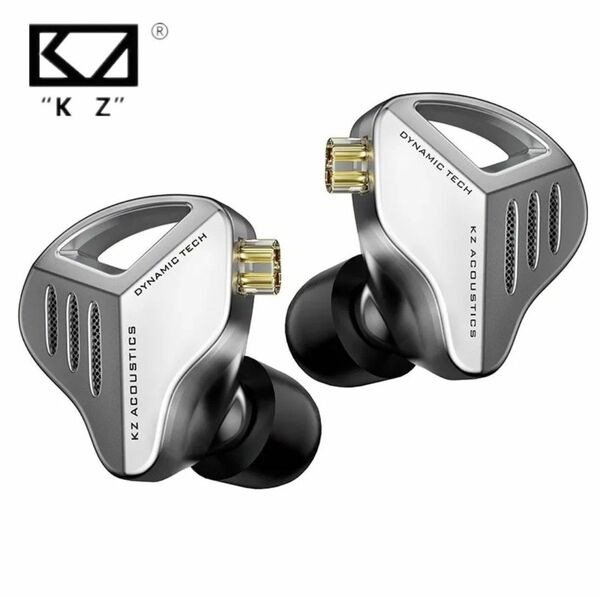 KZ ZVX 1DD 有線イヤホン 10mmダイナミックドライバー シルバー 新品