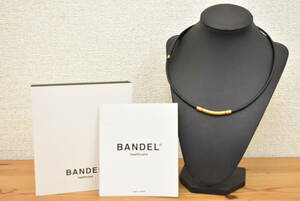 美品 BANDEL/バンデル Healthcare フレキシブル ネックレス fit+ サイズ：約60cm（FREE）ブラック×ゴールド 3K262