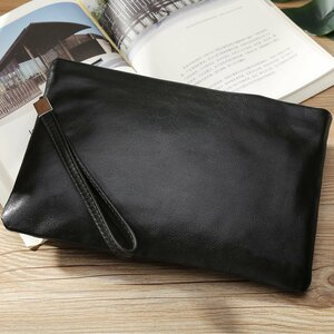 TIDING water-repellent lady's . cow leather original leather second bag clutch bag iPadmini correspondence flexible cow leather leather chain attaching party bag . cow 