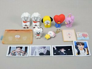 【中古/現状】BTS 防弾少年団 BT21 グッズセット ソフビ/ミラー/ポーチ/キーホルダー/ブロマイド