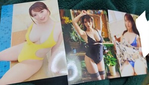 小花のん　生写真　写真　3枚セット　イベント特典　Oui　写真集　とろける色白美巨乳　3000部限定 豪華愛蔵版　　おっぱい　巨乳 写真のみ