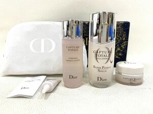 R4E708◆新古品◆ ディオール DIOR カプチュール トータル ホリデー 美容液 ローション クリーム 目元用美容液 ポーチ 合計5点セット