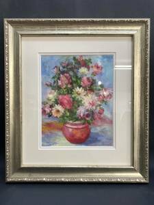 Art hand Auction S4E520◆ Penny Dermand Daisies & Roses 122/200 Giclee Print Painting Signed Framed, Artwork, Prints, others