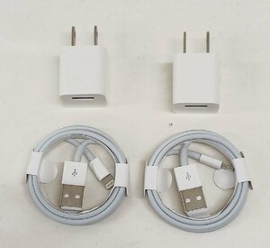 0226-01☆1円スタート☆未使用品　iphone 充電コード　USB ライトニング　2個セット