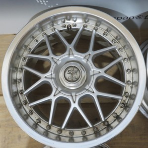 希少 SSR GPθ SPEEDSTAR アルミホイール 17x8.5J/9.0J 5H/8Hマルチ 114.3PCD 4本セット 中古 ／ 24050201の画像2