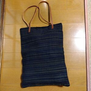 麻古布リメイク ショルダートートバッグ