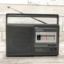 SONY AM FM ラジオ ICF-29 ソニー 昭和レトロ コンパクト 持ち運び 動作OK ポータブルラジオ_画像1