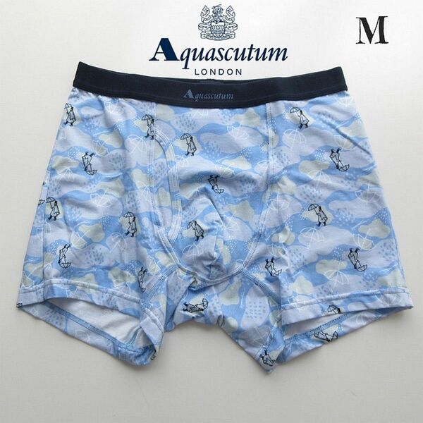 定価3850円【Mサイズ】〈Aquascutum〉アクアスキュータム ボクサーパンツ日本製レナウン紳士高級フロント安定立体パンツ 