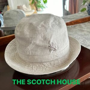 三越伊勢丹　購入【THE SCOTCH HOUSE】 ザスコッチハウス　帽子　麻100パーセント