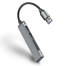 USB3.0ハブ 5in1 アルミ合金素材 SDカード　microSDカード_画像3