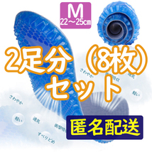 【Mサイズ（22～25㎝）】2足分（4枚セット）　インソール　ゲルインソール