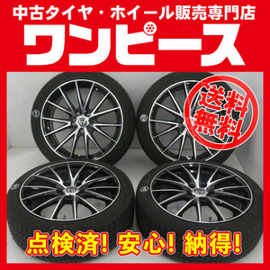 中古タイヤ未使用ホイールセット 215/45R18 89W 18インチ 18x7.5J +55 5穴 PCD114.3 グッドイヤー 夏 送料無料（沖縄、離島除く）a11736