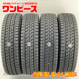 中古タイヤ 4本セット 165R13 6PR ブリヂストン BLIZZAK VL1 冬 スタッドレス 165/13 6PR サクシード/ADバン b6421