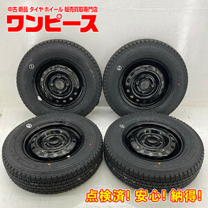 新品タイヤ 中古鉄ホイールセット 145R12 6PR (145/80R12 80/78N LT)相当 12×4B 4穴 PCD100 ホンダ純正 グッドイヤー 冬 d772