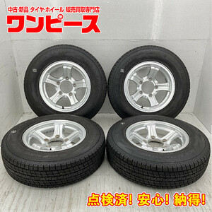 中古タイヤホイールセット 195/80R15 96Q 15インチ 15×6JJ +0 5穴 PCD139.7 グッドイヤー 冬 d798