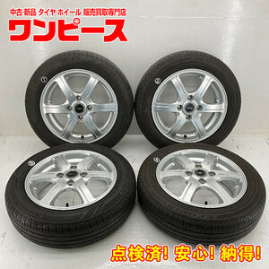 中古タイヤホイールセット 155/65R14 75S 14インチ 14×4.5J +45 4穴 PCD100 ブリヂストン FEID 夏 N-BOX/N-BOX + d840