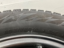 中古タイヤホイールセット 205/55R16 91Q 16インチ 16×6.5J +48 5穴 PCD114.3 ブリヂストン ZACK 冬 エスクアイア d780_画像8