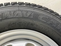 新品タイヤ 中古鉄ホイールセット 145R12 6PR (145/80R12 80/78N LT)相当 12×4B 4穴 PCD100 スバル純正 グッドイヤー 冬 d805_画像8