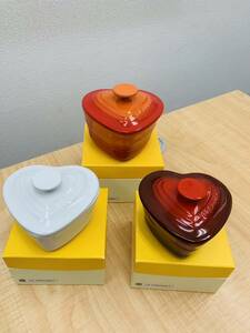 ★未使用★ル・クルーゼ　Le Creuset　プチラムカンダムール　チェリーレッド　など　箱付　まとめ売り★