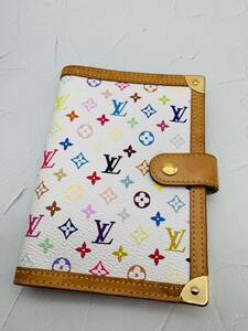 ★現状品★LOUIS VUITTON ルイ・ヴィトン　アジェンダPM R20896 手帳カバー モノグラムマルチカラー★