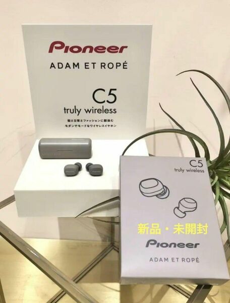 新品・未開封 Pioneer ADAM ET ROPE' 別注ワイヤレスイヤホン SE-QL2T(G) ゴールド セット