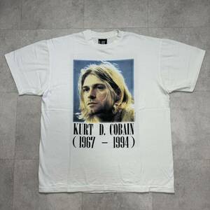 NIRVANA ニルヴァーナ Kurt Cobain カートコバーン 追悼 tee Tシャツ