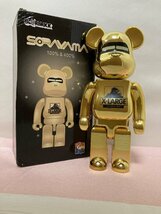 BE@RBRICK 400％ HAJIME SORAYAMA ベアブリック 中古 GN 1_画像1