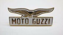 S23■モトグッチ イーグル storico ピンバッジ white-gold　MOTO GUZZI_画像1